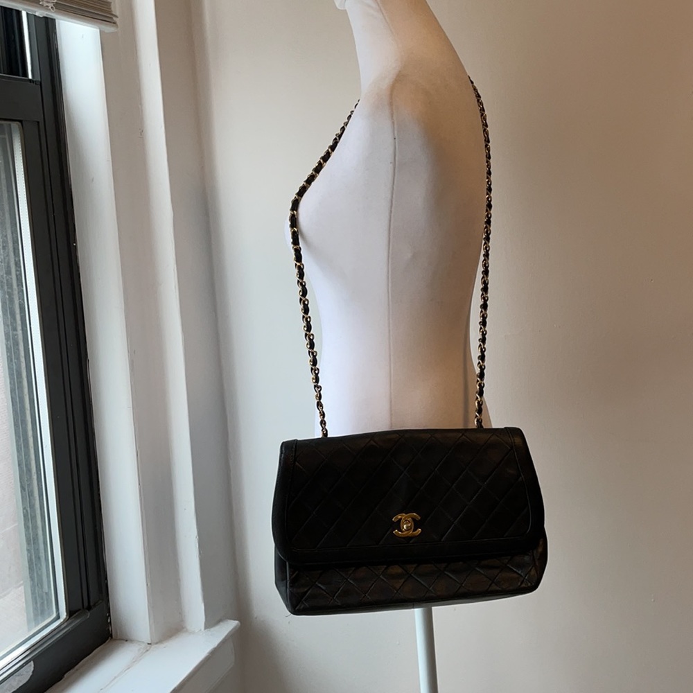 Chanel Lambskin Quilted Jumbo Flap Bag - Picture 12 of 14